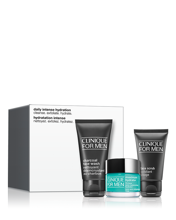 Clinique For Men™ Daily Intense Hydration Set, A skincare set curated specially for men for great skin.&lt;br&gt;&lt;br&gt;Category: Skincare