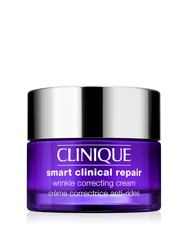 Clinique Smart Clinical Repair™ Wrinkle Correcting Cream, Moisturizer for wrinkles helps strengthen and nourish for smoother, younger-looking skin. Use twice a day, morning and at night. 85% say lines + wrinkles looked reduced.* Also available in Rich formula for dryer skin types.&lt;br&gt;&lt;br&gt;&lt;b&gt;Benefits:&lt;/b&gt; Strengthens, visibly repairs lines and wrinkles, hydrates.&lt;br&gt;&lt;br&gt;&lt;b&gt;Key Ingredients:&lt;/b&gt; CL1870 Peptide Complex™,&amp;nbsp; hyaluronic acid, soybean seed extract&lt;br&gt;&lt;br&gt;&lt;b&gt;Skin Type:&lt;/b&gt; Dry Combination, Combination Oily, Oily&lt;br&gt;&lt;br&gt;&lt;b&gt;Category:&lt;/b&gt; Skincare&lt;br&gt;&lt;br&gt;&lt;i&gt;*Consumer testing on 143 women after using the product for 4 weeks.&lt;/i&gt;