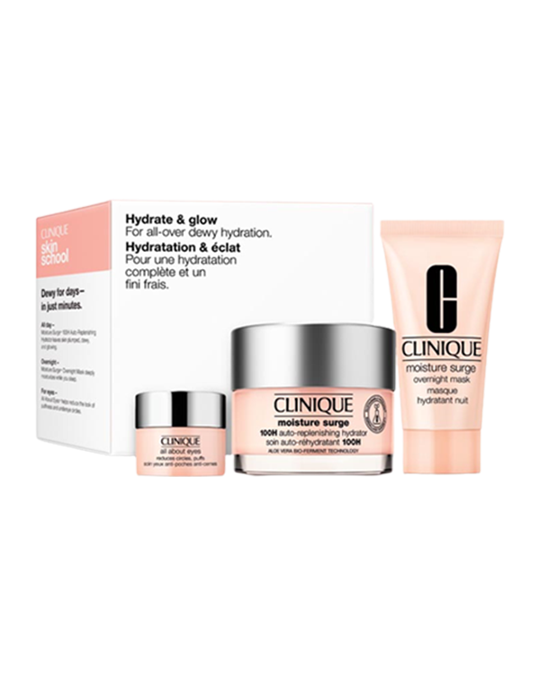 Hydrate &amp; Glow: Skincare Set, A limited-edition skincare set including Moisture Surge™ &amp; All About Eyes™ for all-over dewy hydration.&lt;br&gt;&lt;br&gt;Category: Skincare